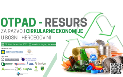 NAJAVLJUJEMO DVODNEVNU KONFERENCIJU POSVEĆENU OTPADU KAO RESURSU