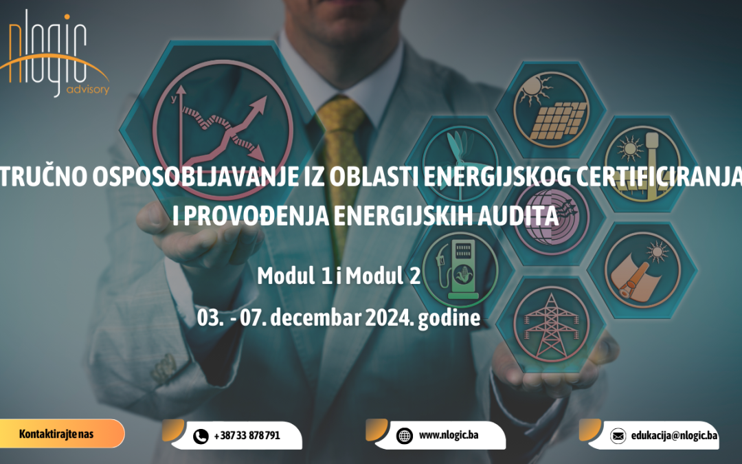 Stručno osposobljavanje iz oblasti energijskog certificiranja i provođenja energijskih audita