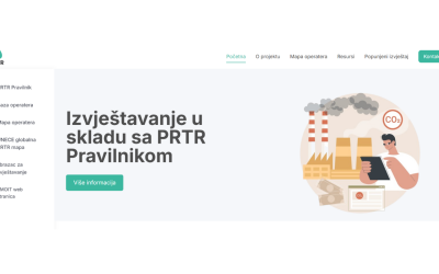 WEB STRANICA U SKLOPU PROJEKTA “IZVJEŠTAVANJE U SKLADU SA ZAHTJEVIMA PRAVILNIKA O REGISTRU ZAGAĐIVAČA I ZAGAĐIVANJA OKOLIŠA U FEDERACIJI BIH”